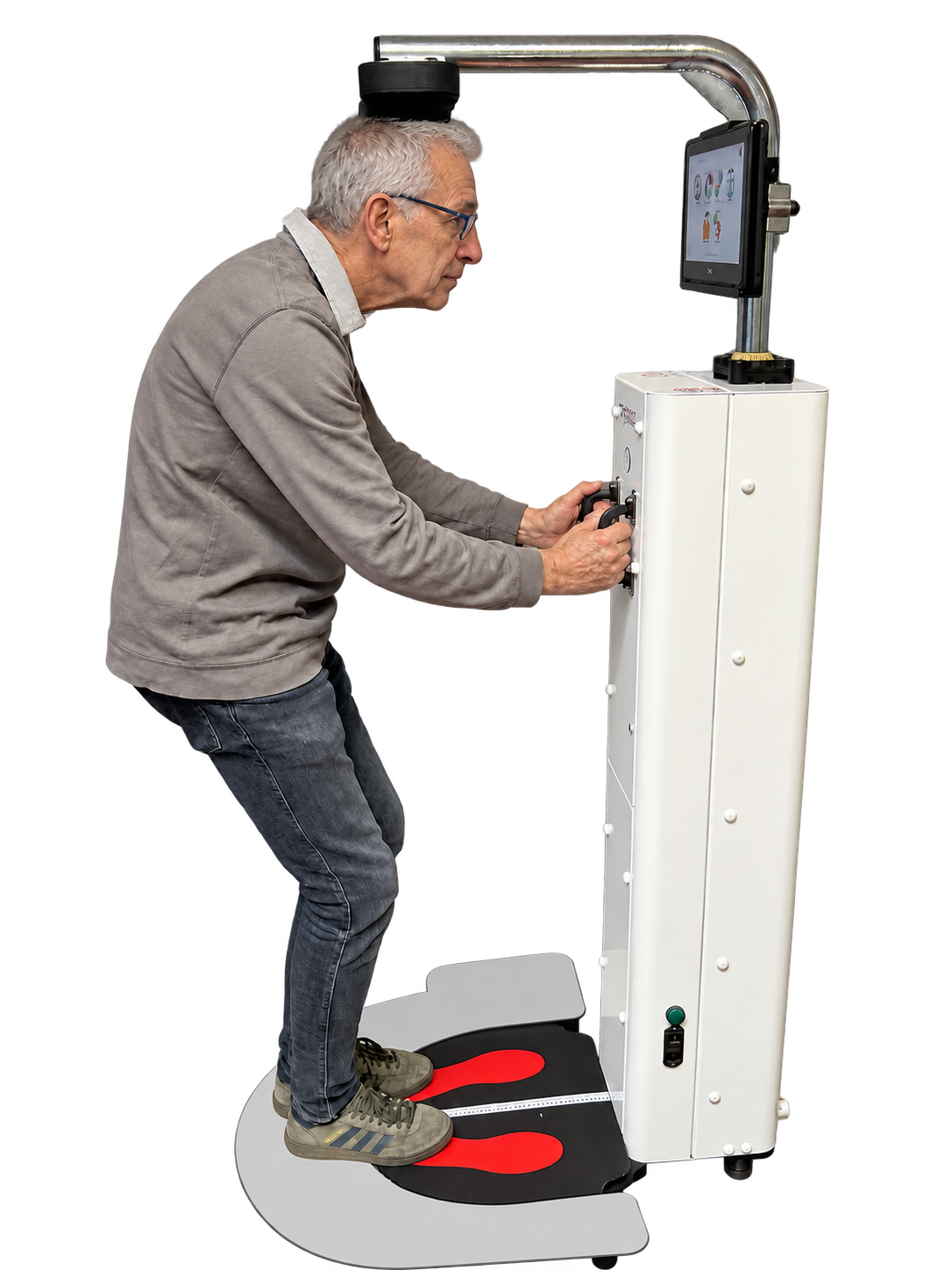Configuration du Spineo adaptée à la flexion antérieure du tronc