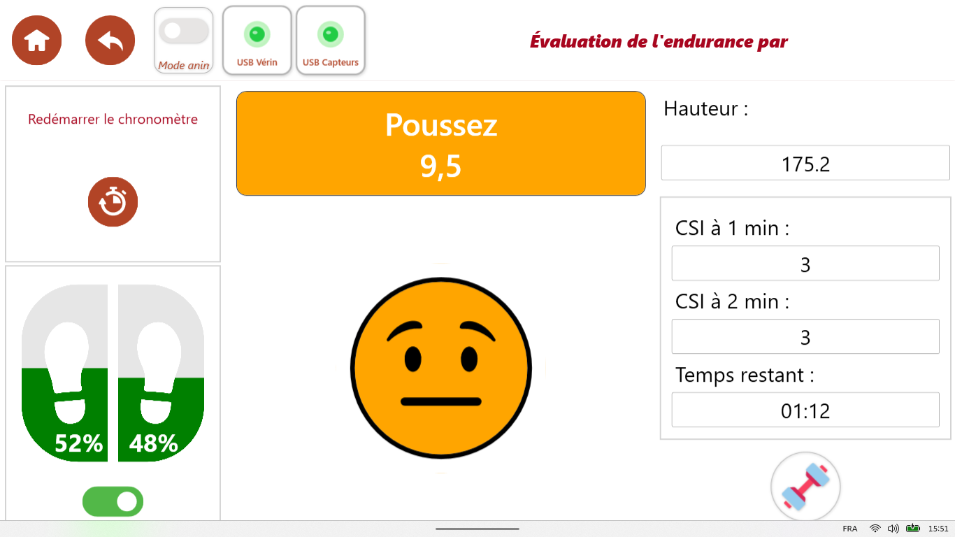 Smiley orange : Poussez